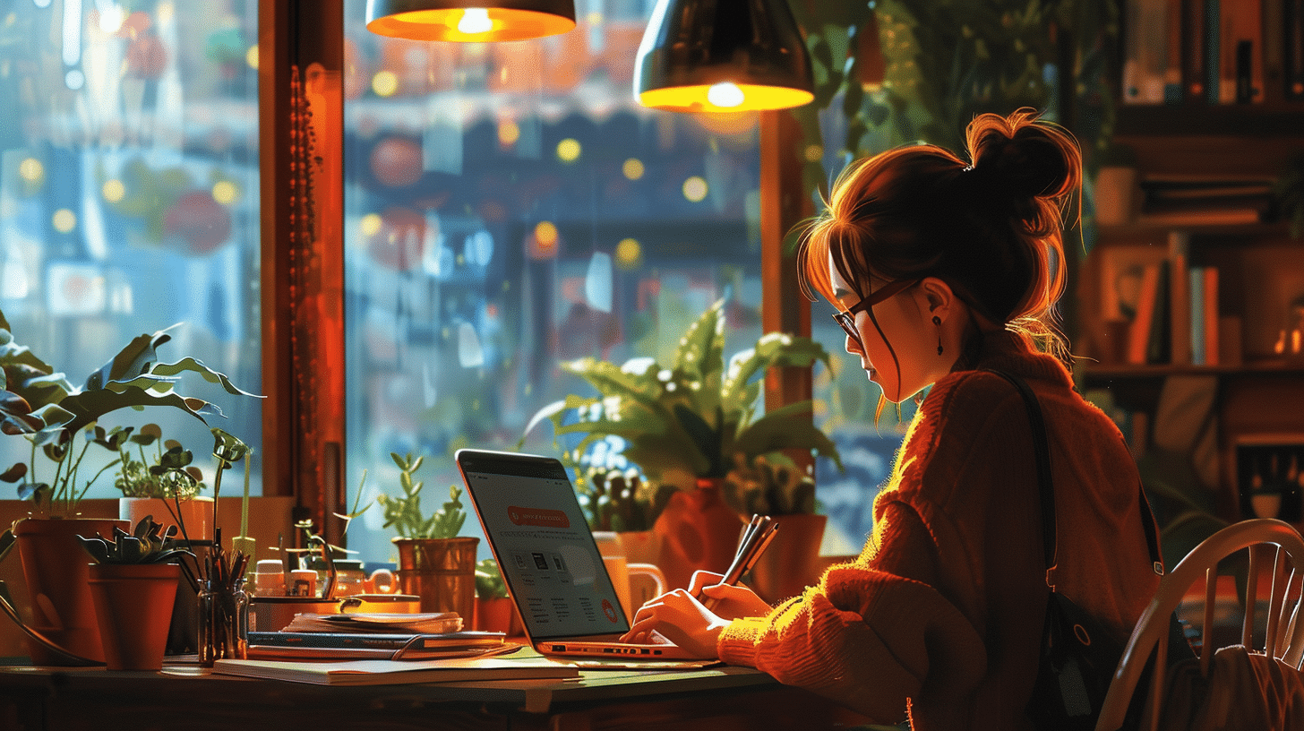 Student studying together at a library with language textbooks.